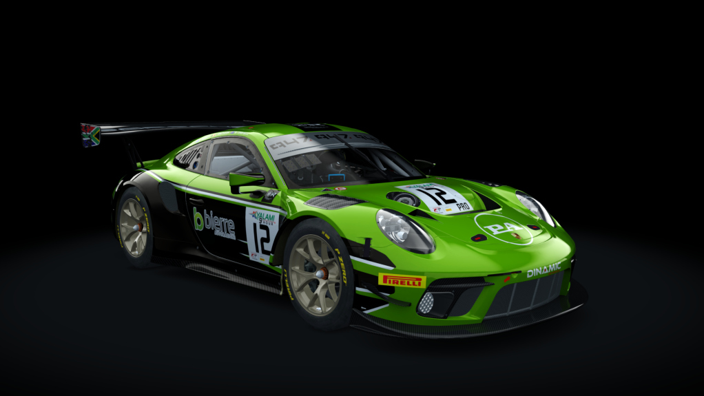 Porsche 911 GT3 R 2019 (991.2) Endurance Patacuack, skin dinamic_12_kyalami_9h_2019