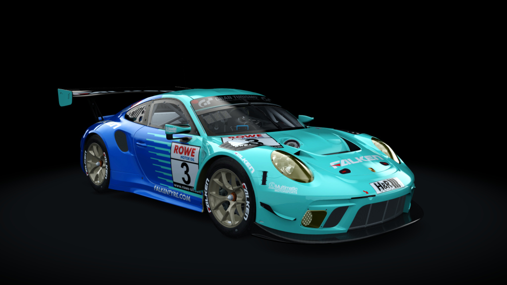Porsche 911 GT3 R 2019 (991.2) Endurance Patacuack, skin falken_motorsport_3_nls_2020