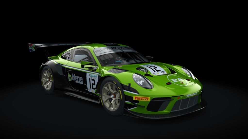 Porsche 911 GT3 R 2019 (991.2) Sprint, skin dinamic_12_kyalami_9h_2019
