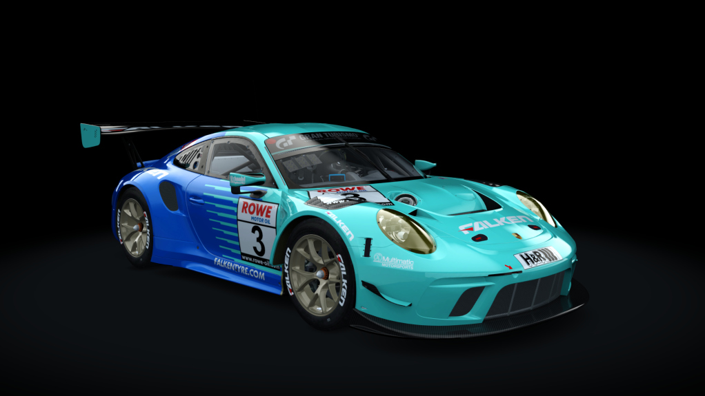 Porsche 911 GT3 R 2019 (991.2) Sprint, skin falken_motorsport_3_nls_2020
