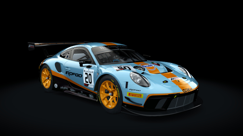 Porsche 911 GT3 R 2019 (991.2) Sprint, skin gpx_20_silver_2019