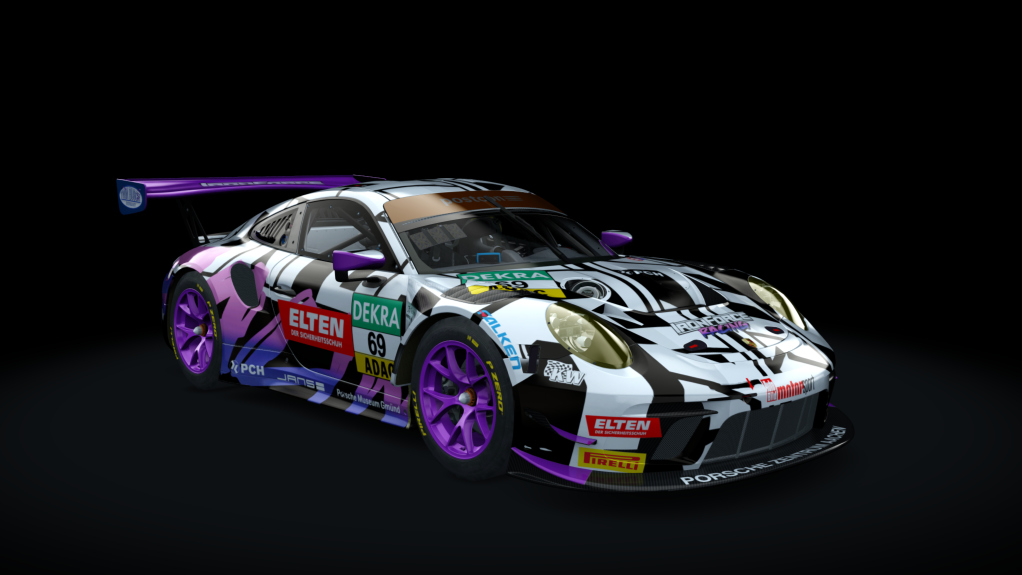 Porsche 911 GT3 R 2019 (991.2) Sprint, skin iron_force_racing_69_gt_masters_2019