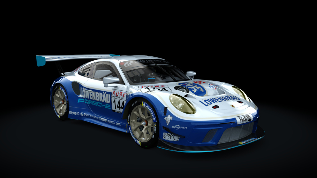Porsche 911 GT3 R 2019 (991.2) Sprint, skin lowenbrau_144_vln_blw