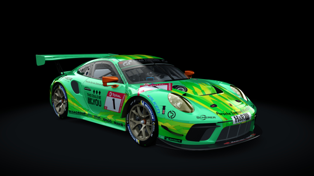 Porsche 911 GT3 R 2019 (991.2) Sprint, skin manthey_gruno_1_n24h_2019