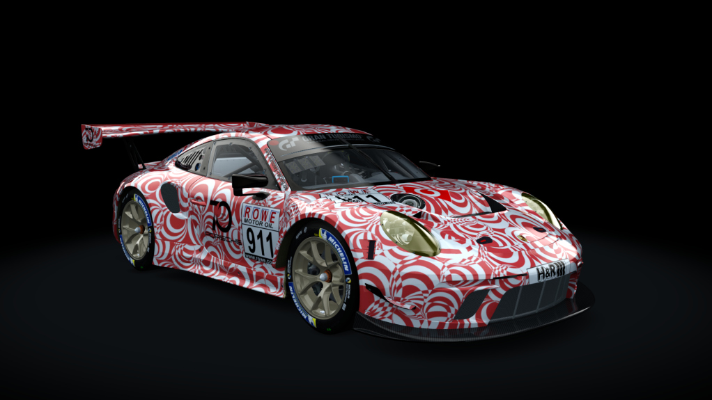 Porsche 911 GT3 R 2019 (991.2) Sprint, skin manthey_test_red_911_vln_2018