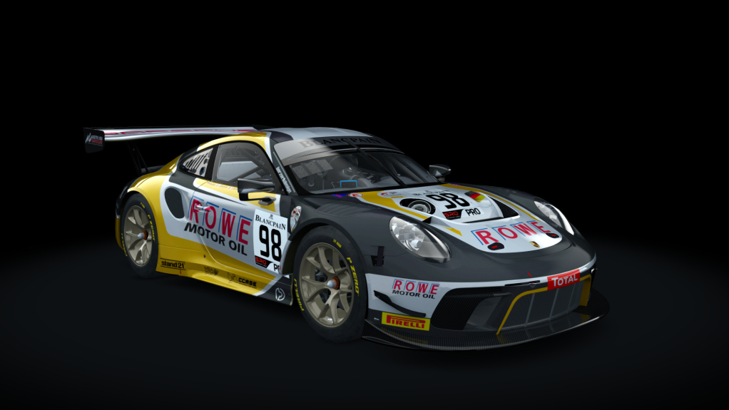Porsche 911 GT3 R 2019 (991.2) Sprint, skin rowe_98_spa_24h_2019