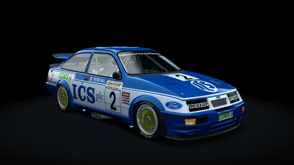 Ford Sierra RS500 DTM 90s, skin 87btcc_002_hall