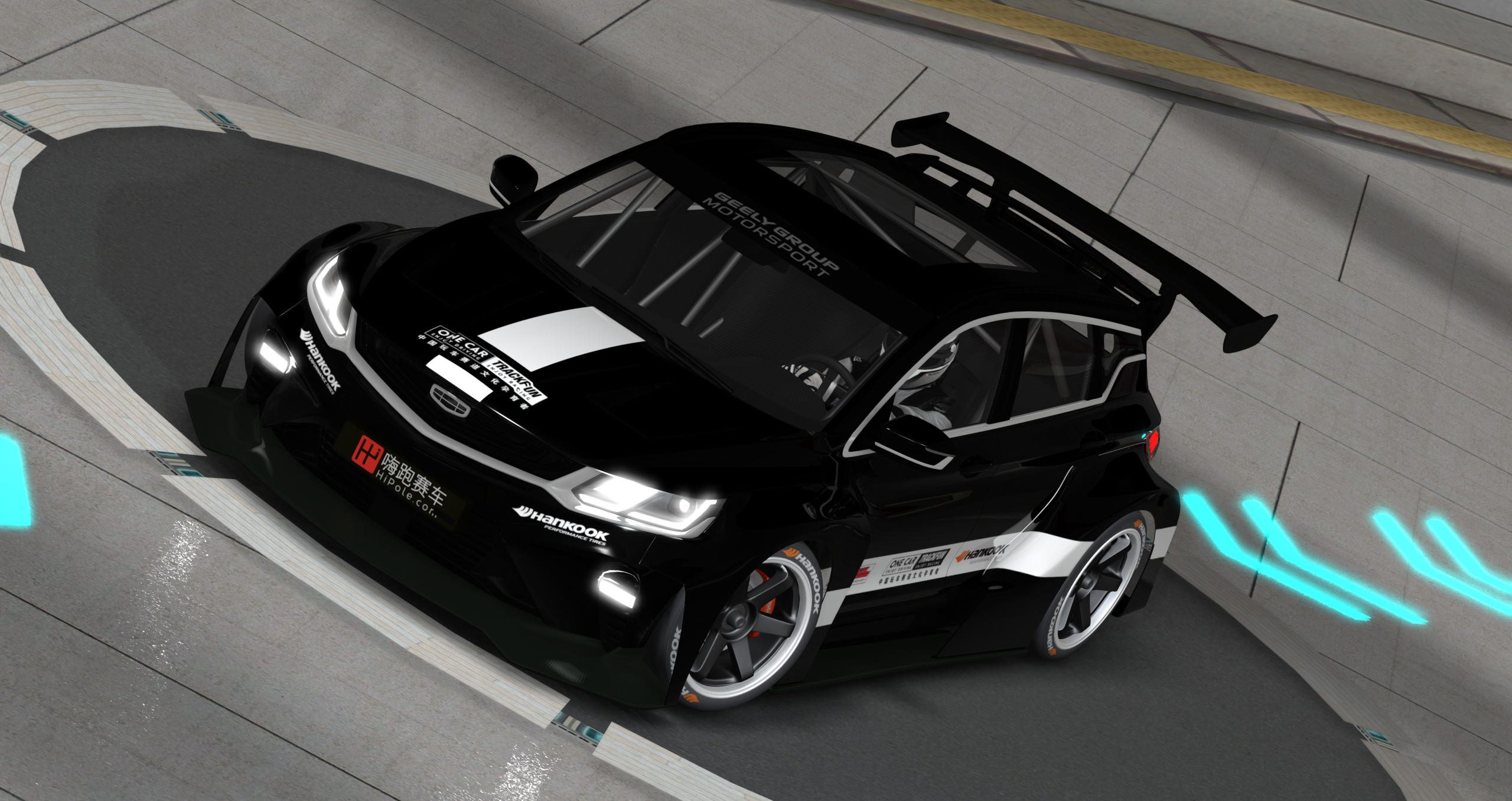 Geely BinYue GSC Racing Concept, skin st-black-white