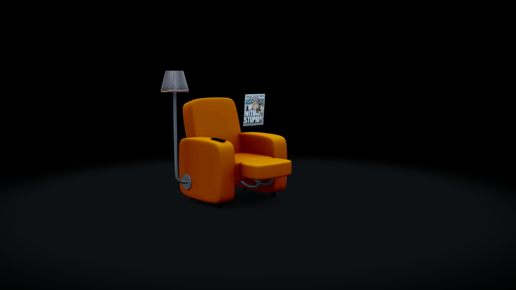 Sofa, skin orange