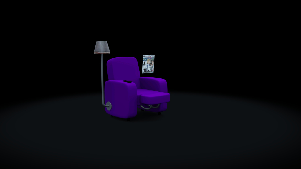 Sofa, skin purple