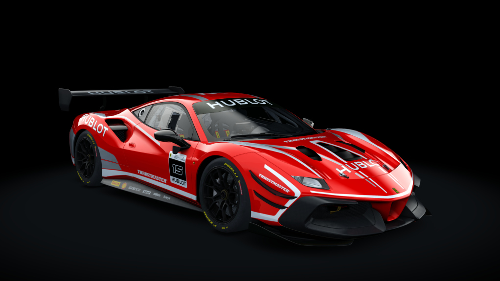 Ferrari 488 Challenge Evo, skin 15_rosso_scuderia