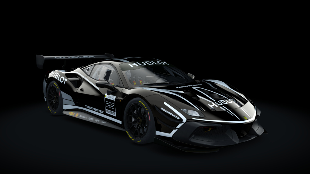 Ferrari 488 Challenge Evo, skin 25_nero_daytona