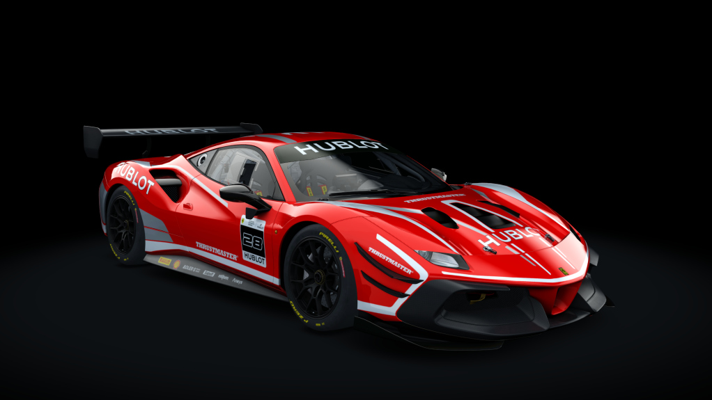 Ferrari 488 Challenge Evo, skin 28_rosso_scuderia