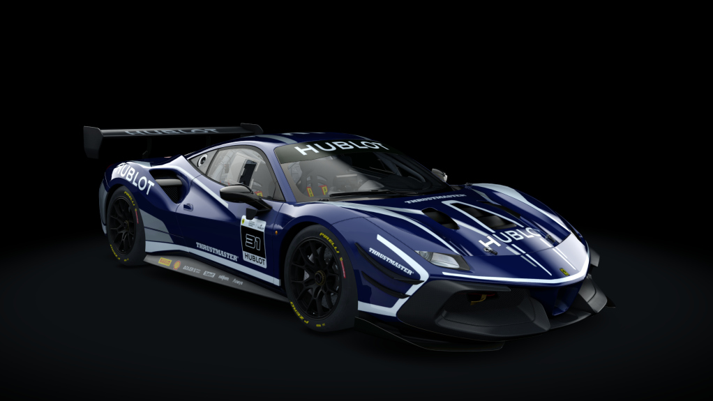 Ferrari 488 Challenge Evo, skin 31_blu_pozzi