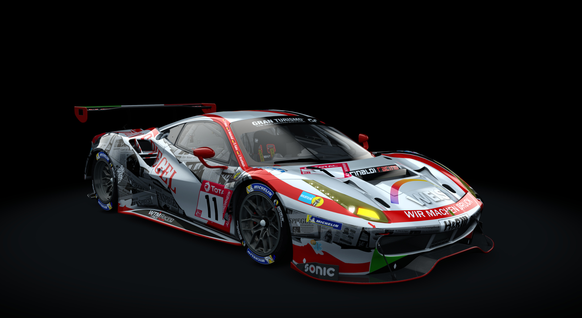 Ferrari 488 GT3, skin 11_Wochenspiegel_N24_2019