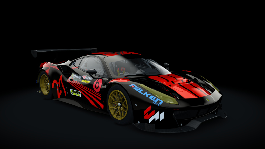 Ferrari 488 GT3, skin Alvaro_Alonso