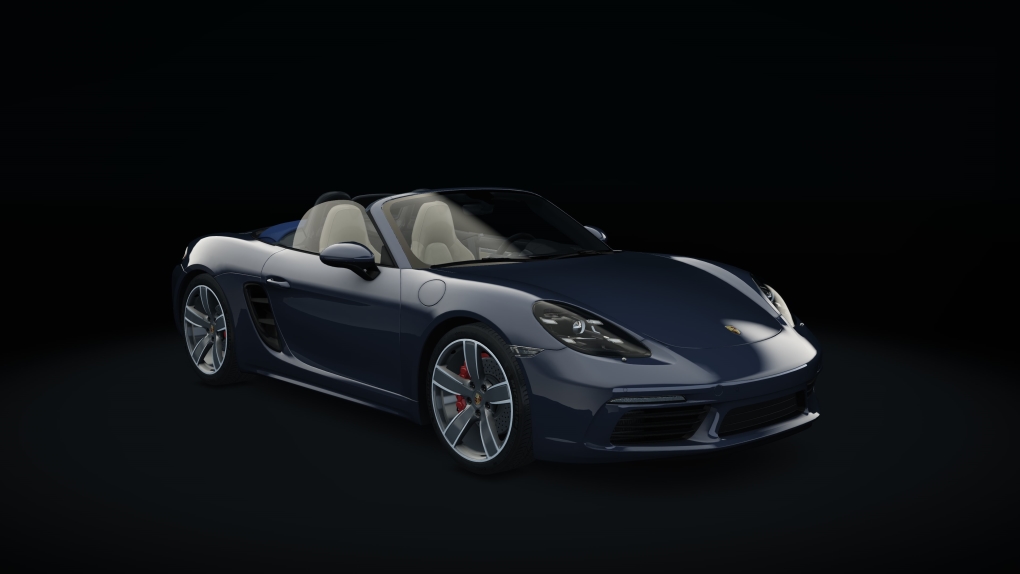 Porsche 718 Boxster S, skin 09_graphite_blue_metallic