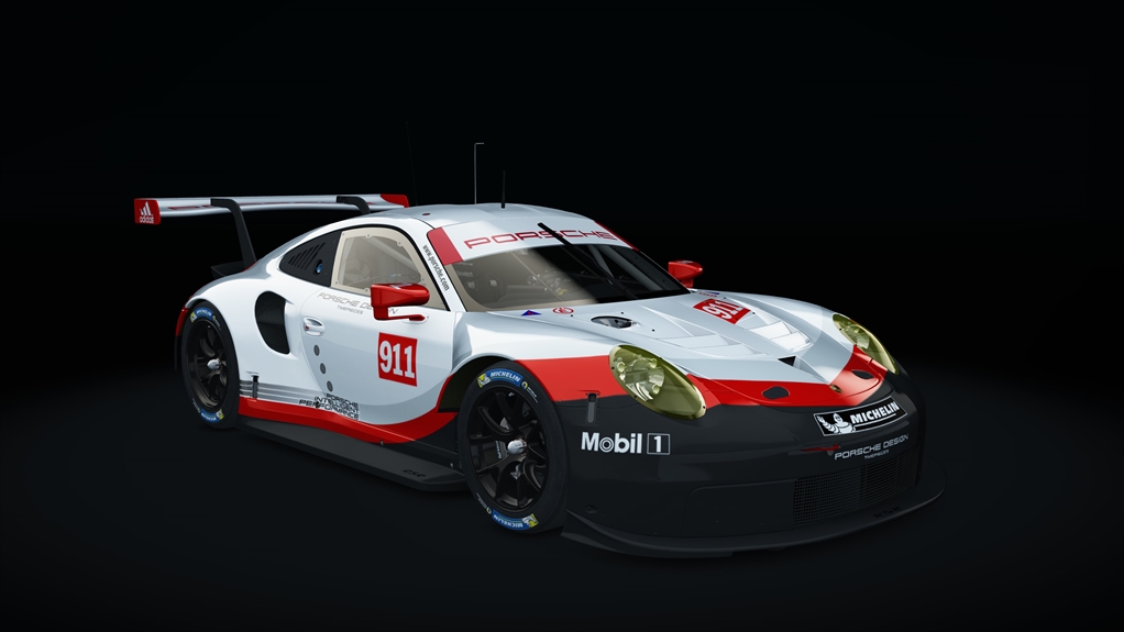 Porsche 911 RSR 2017 pata, skin 01_racing_911