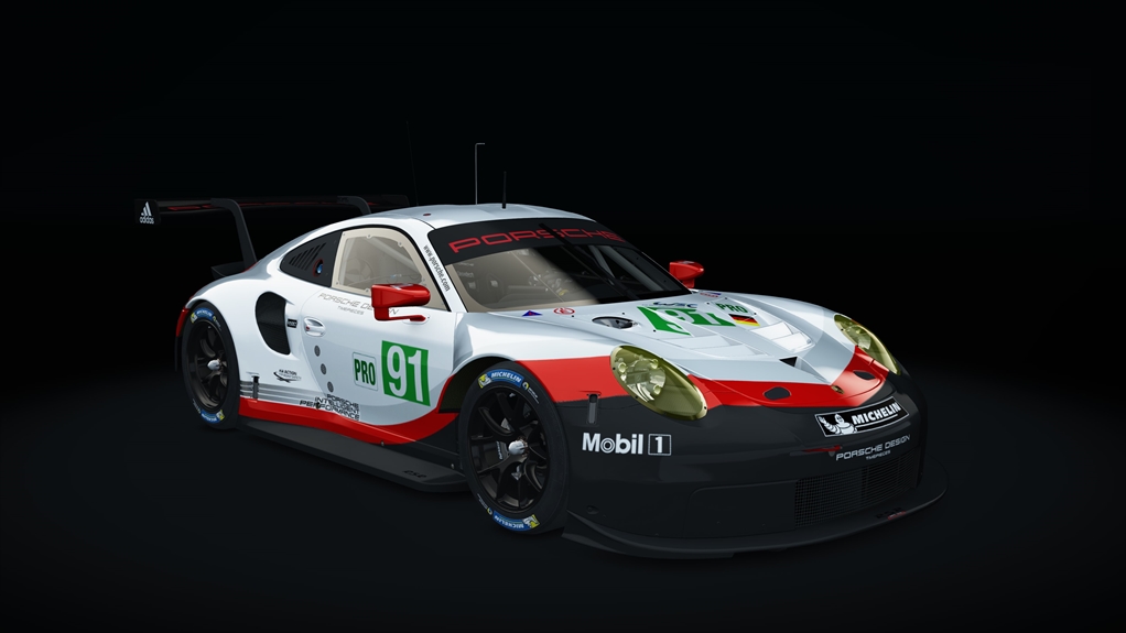 Porsche 911 RSR 2017 pata, skin 03_racing_91