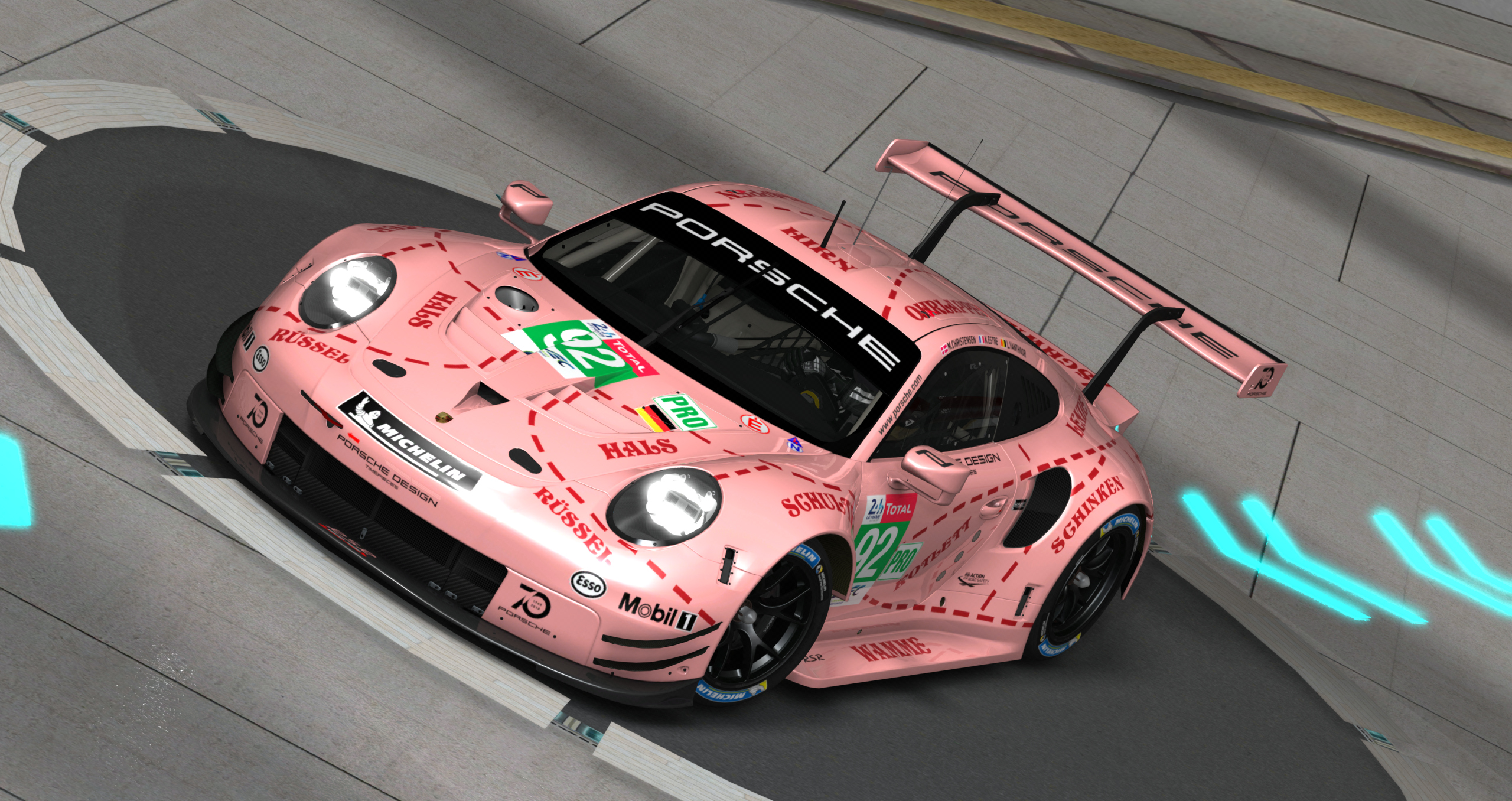 Porsche 911 RSR 2018, skin 2018_24H_Lemans_92