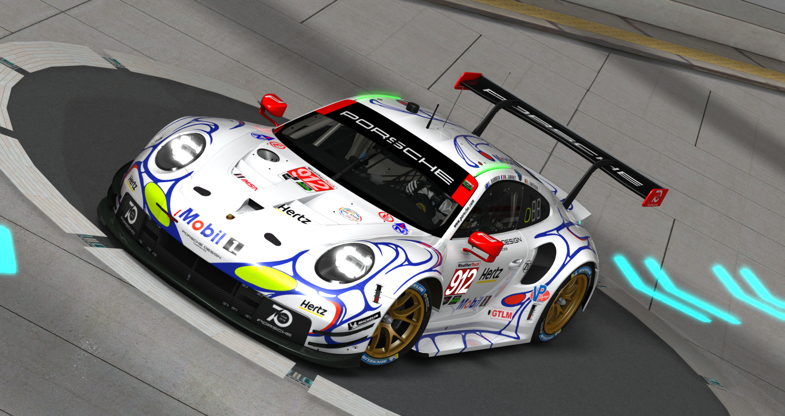 Porsche 911 RSR 2018, skin 2018_IMSA_PetitLM_912