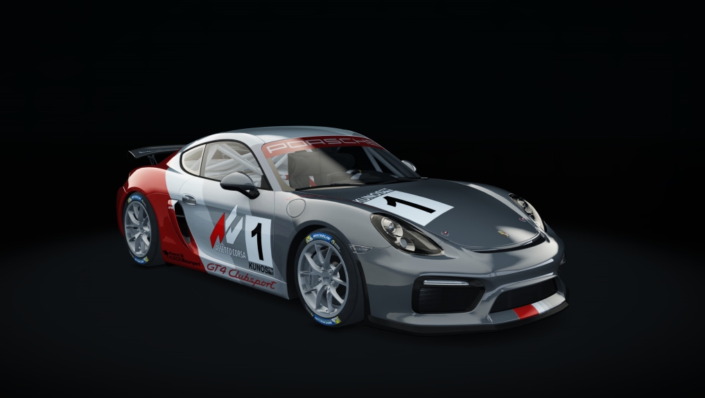 Porsche Cayman GT4 Clubsport, skin SKIN CHUKY