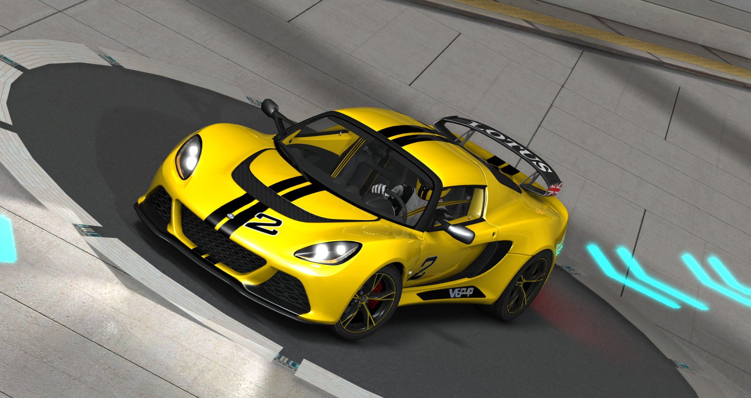 Lotus Exige V6 CUP, skin BiART_02_LotusYellow