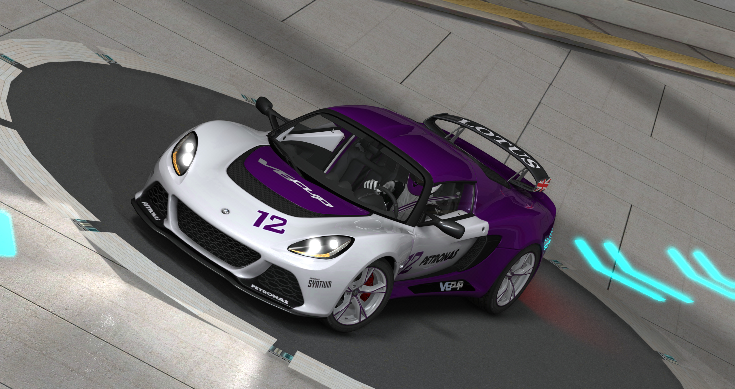 Lotus Exige V6 CUP, skin BiART_12_Purple-Silver_Cup