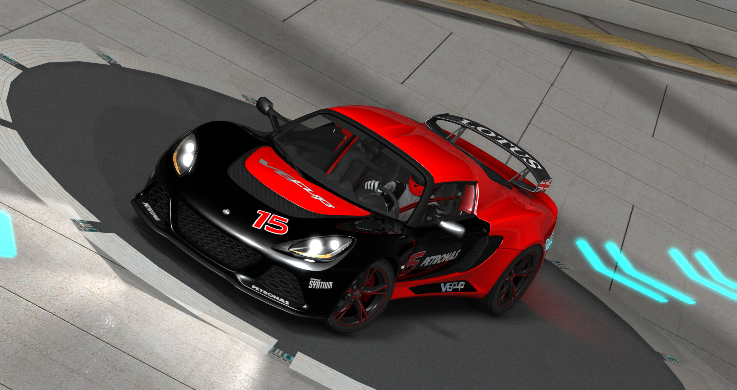 Lotus Exige V6 CUP, skin BiART_15_Red-Black_Cup