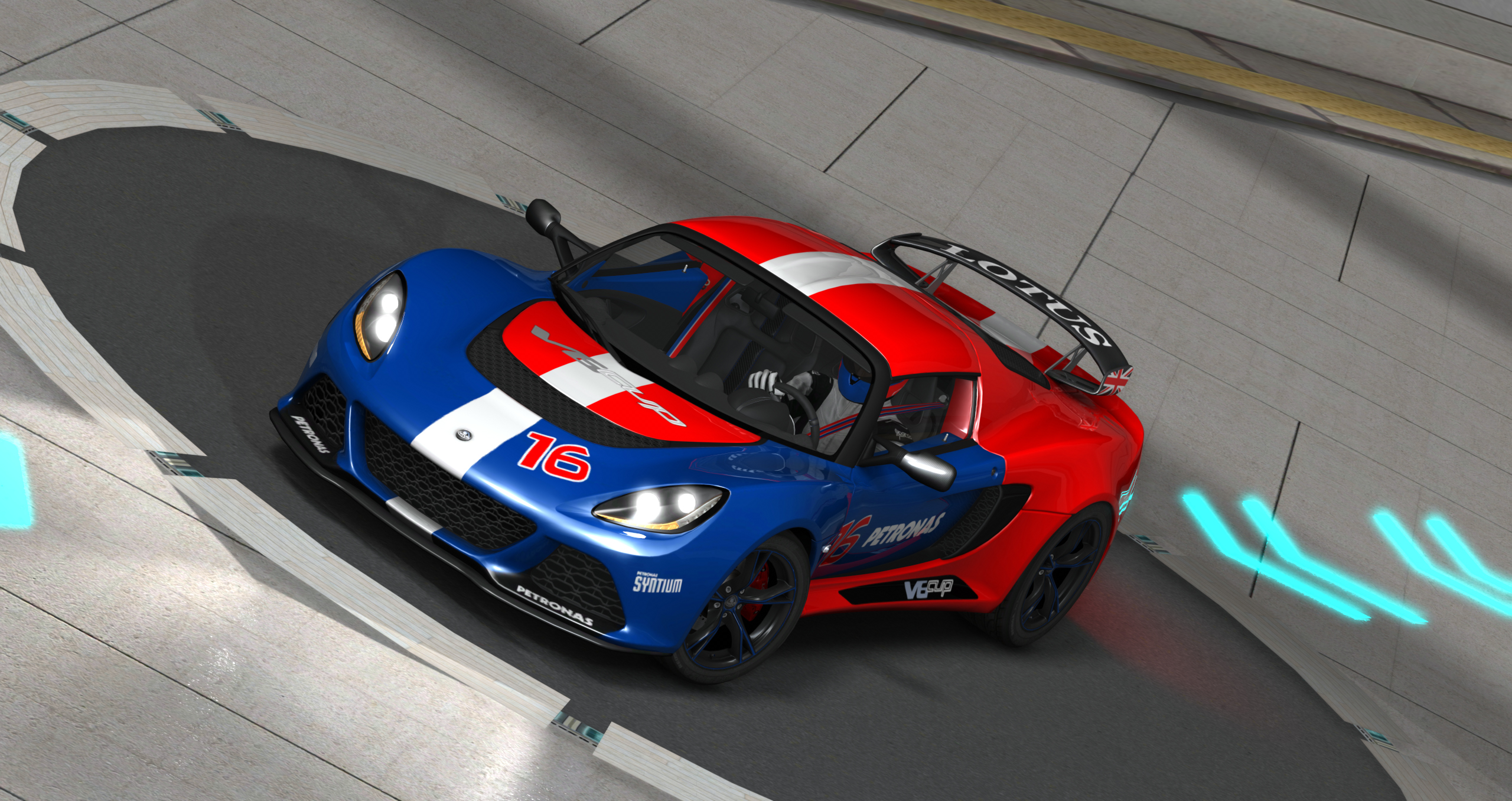 Lotus Exige V6 CUP, skin BiART_16_Red-Blue_Cup