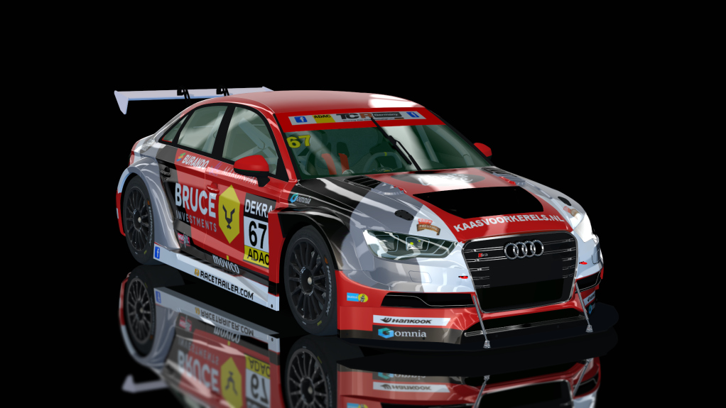 Audi RS3 TCR, skin team_bruce_67