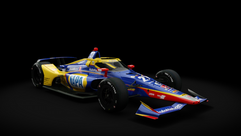 2021 Dallara DW12 (Oval Kit), skin 27_Alexander_Rossi_Napa