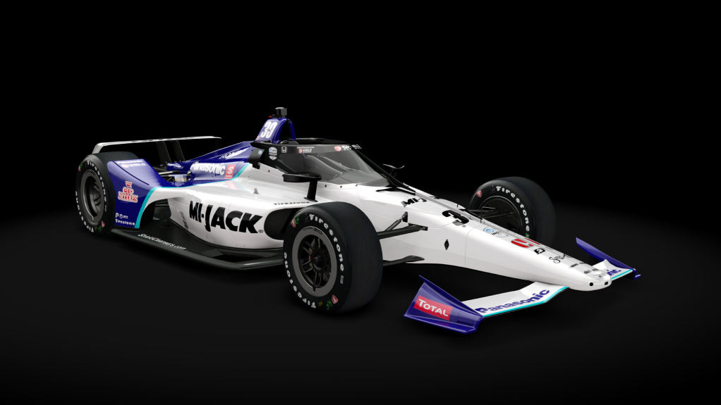 2021 Dallara DW12 (Oval Kit), skin 30_Sato - MiJack