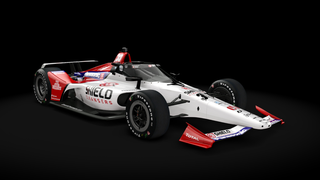 2021 Dallara DW12 (Oval Kit), skin 30_Sato - Shield Cleansers