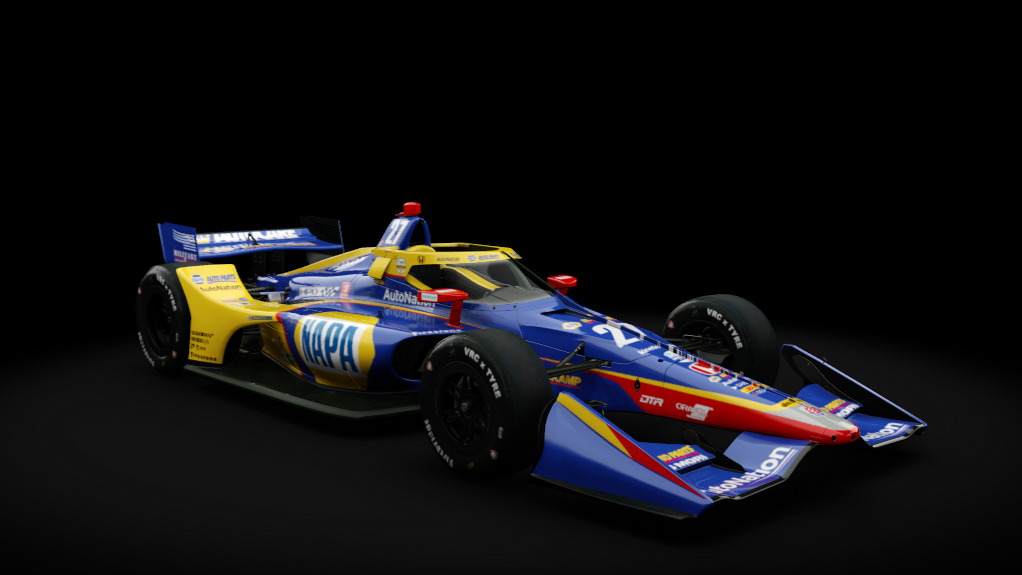 2021 Dallara DW12 (Short Oval Kit), skin 27_Alexander_Rossi_Napa