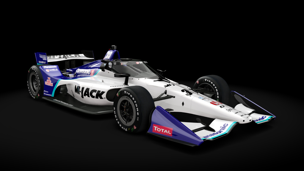 2021 Dallara DW12 (Short Oval Kit), skin 30_Sato - MiJack