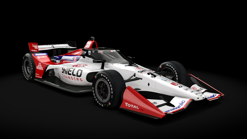 2021 Dallara DW12 (Short Oval Kit), skin 30_Sato - Shield Cleansers