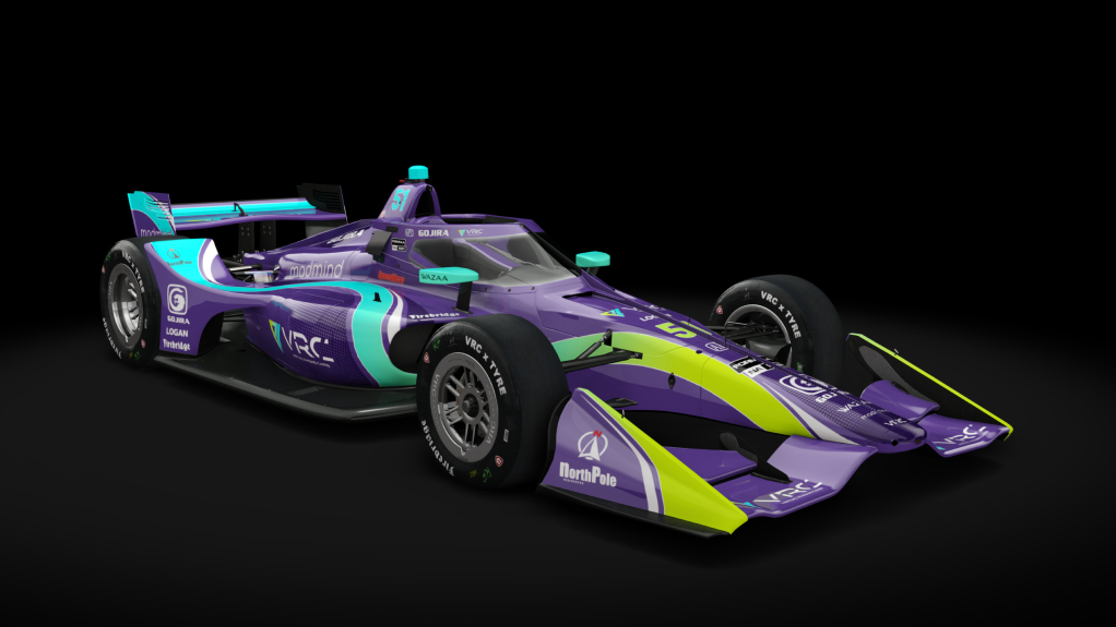 2021 Dallara DW12 (Short Oval Kit), skin 51_Gojira_VCR