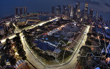 Singapore GP, layout night