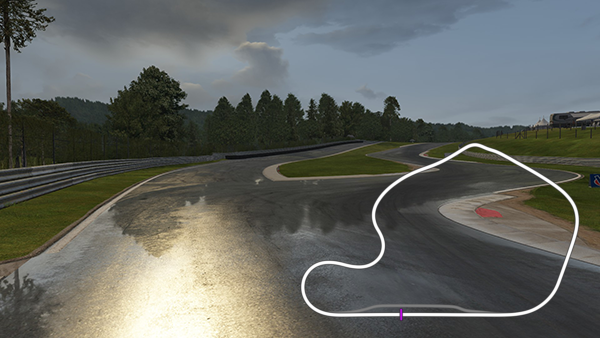 Limerock Raceway, layout chicane_wet