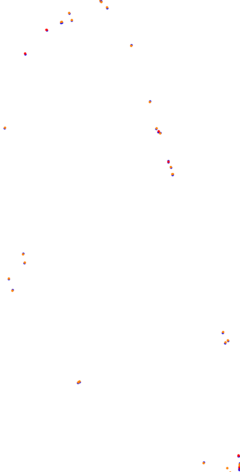 Circuit de la Sarthe (Le Mans) Night collisions